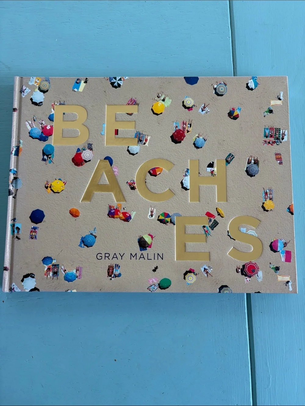 Gray Malin Beaches Coffee Table Book - Beige Cover with Multicolored Umbrellas